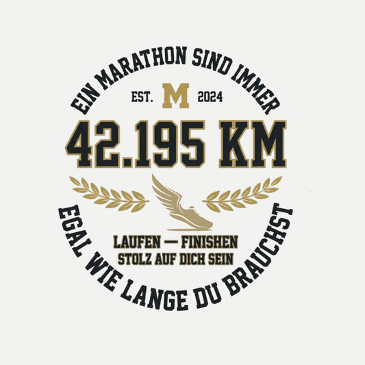 42,195 KM – EGAL, WIE LANGE DU BRAUCHST (Premium Hoodie)