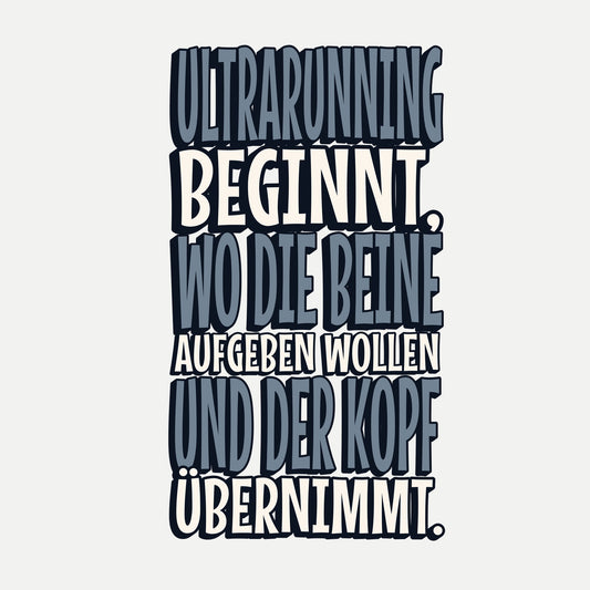ULTRARUNNING - KOPFSACHE (Premium Hoodie)