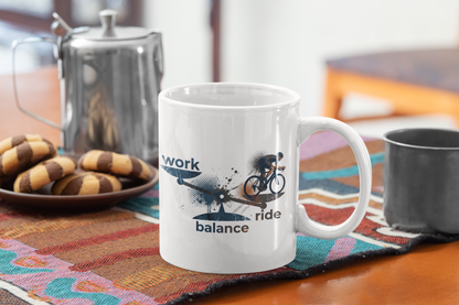 WORK-RIDE-BALANCE (Kaffeebecher 300ml)