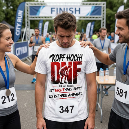 KOPF HOCH! DNF IST NICHT DAS ENDE. ES IST DER ANFANG. (Premium Organic T-Shirt)