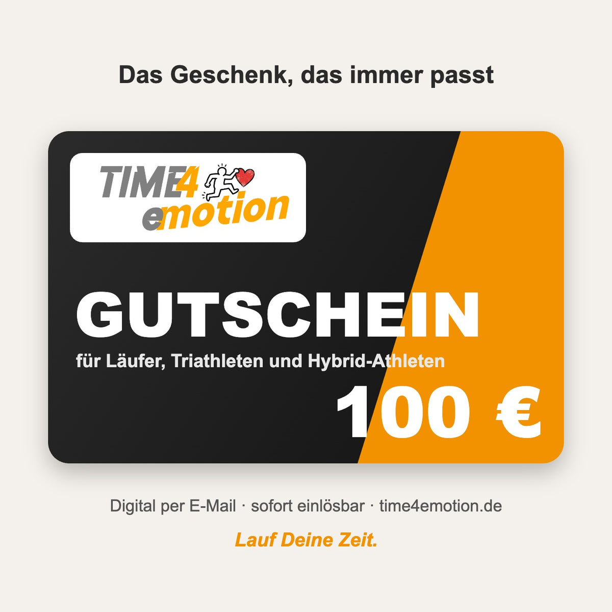 Time4emotion Geschenkgutschein 100 €