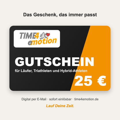 Time4emotion Geschenkgutschein 25 €