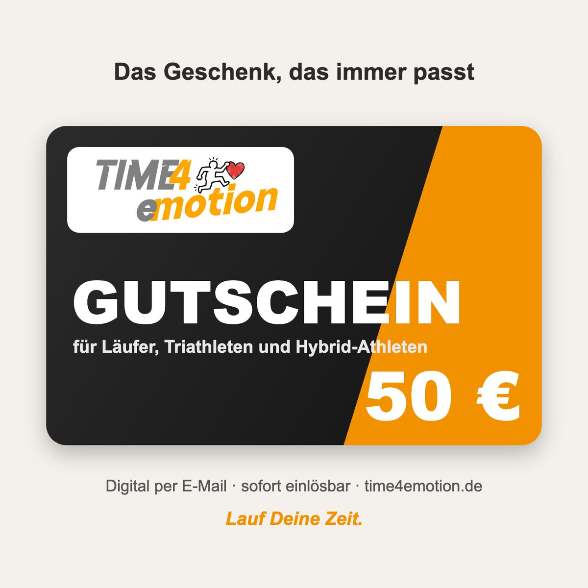 Time4emotion Geschenkgutschein 50 €