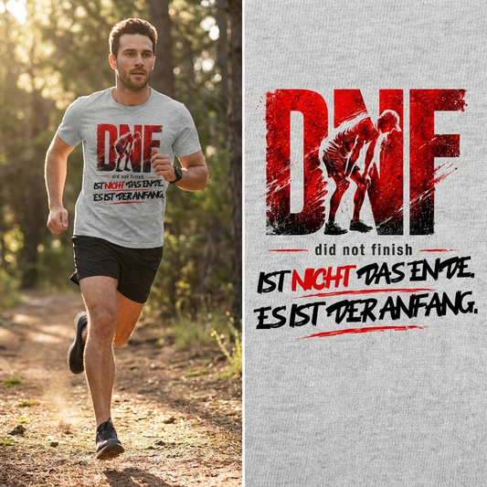 DNF – IST NICHT DAS ENDE. ES IST DER ANFANG. (Premium Organic T-Shirt)