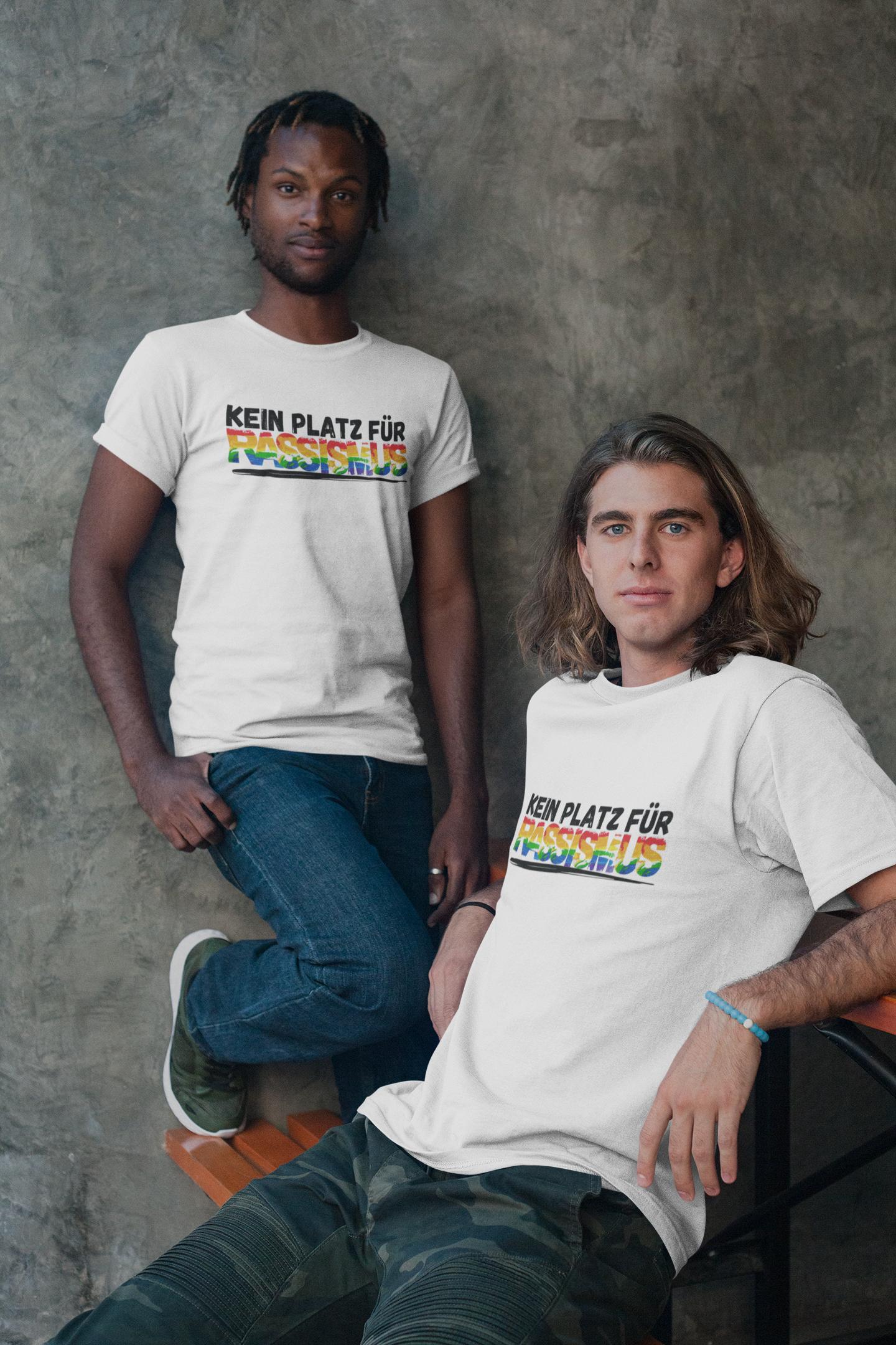 SPENDENSHIRT: KEIN PLATZ FÜR RASSISMUS (Premium Organic T-Shirt)