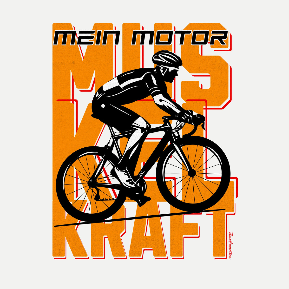 MEIN MOTOR – MUSKELKRAFT (Premium Organic T-Shirt)