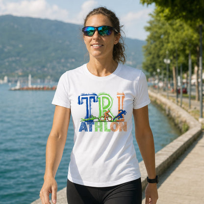 TRIATHLON – DREI DISZIPLINEN. EINE HALTUNG. (Premium Organic Shirt Women)