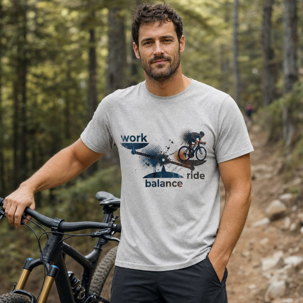 WORK - RIDE - BALANCE (Premium Organic T-Shirt)