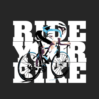 RIDE YOUR BIKE – KEEP MOVING (Premium Organic T-Shirt)