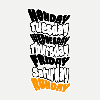 SUNDAY IS RUNDAY (Premium Organic T-Shirt)